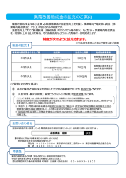 業務改善助成金の拡充のご案内