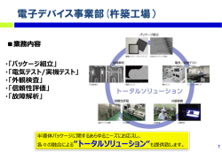 電子デバイス事業部(杵築工場）