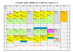 C級コーチ養成講習会基本スケジュール