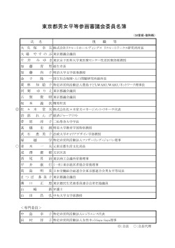 《委員名簿》 PDF