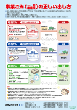 事業ごみの正しい出し方（裏）(PDF文書)