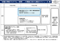 「卓越大学院プログラム（仮称）」の実施に向けた検討