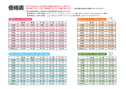 価格表