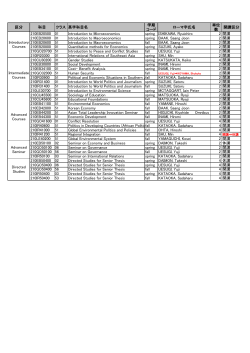 02_6_List of the designated courses_大門先生_Political Economy of