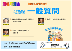 一般質問ﾎﾟｽﾀｰ(28.9.9) ②