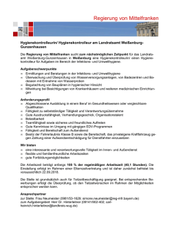 Hygienekontrolleurin/ Hygienekontrolleur am Landratsamt