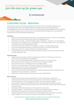 Controller (m/w) - München - Controlling