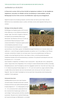 - Saatgut der SAATBAU LINZ: Saat gut