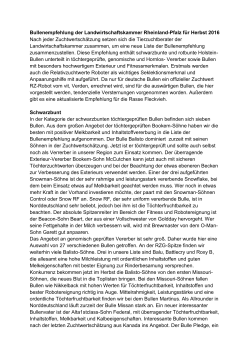 Bericht Herbst 2016 - Landwirtschaftskammer Rheinland
