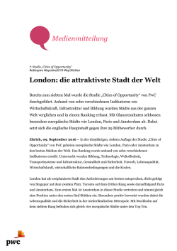 London: die attraktivste Stadt der Welt