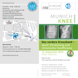 Informationsflyer - des Klinikums