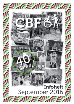 Infoheft - Club Behinderter und ihrer Freunde Rheinisch Bergischer