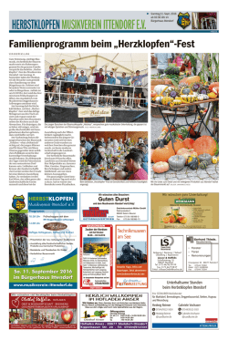 herbstklopfen musikverein ittendorf ev