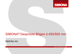 SIMONA® Gespritzte Bögen d 450/500 mm