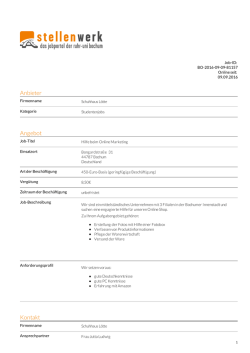 Hilfe beim Online Marketing