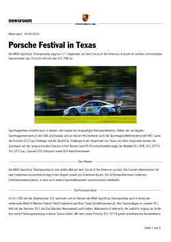 Porsche Festival in Texas