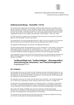 und Transfermanagements - 113/16 EG 8 TV-L