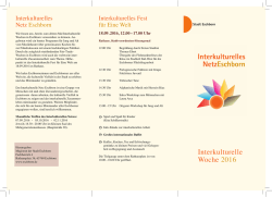 Interkulturelle Woche 2016