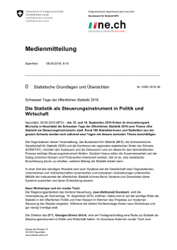 Medienmitteilung