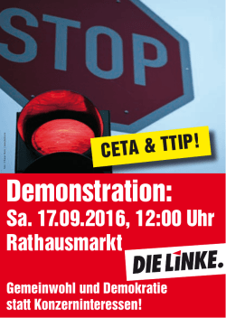 Demonstration - DIE LINKE. Landesverband Hamburg