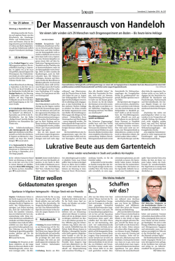 Die kleine Andacht in der Landeszeitung vom 3. September 2016