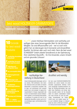 best wood HOLZFASER-DÄMMSTOFFE - Forum