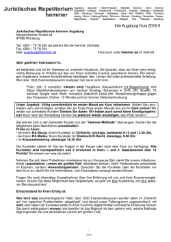 Info 2016 II - Juristisches Repetitorium Hemmer