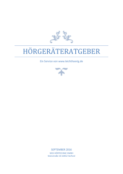 h&ouml;rger&auml;teratgeber - H&ouml;rger&auml;te in Herford
