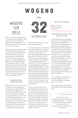 Info 32 - WOGENO