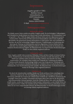 Impressum - Matthias Guenzel
