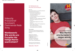 Informationsblatt zum Wettbewerb