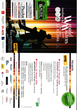 Einladung Worldmasters 2016