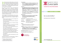 EAL-Tagung "Hochwasserschutz", 01.-02.11.2016