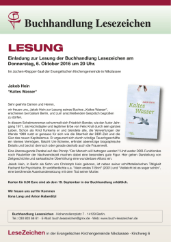 Infos - Buchhandlung Lesezeichen
