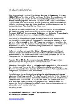 Ehrenamtstag 04.09.2016 - Selbsthilfe