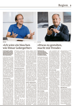 Ich w&auml;re ein bisschen wie Elmar Ledergerber