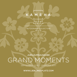 grand moments - Kameha Grand Zürich
