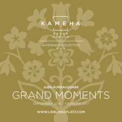 grand moments - Kameha Grand Z&uuml;rich