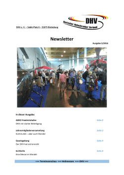 Newsletter - DHV - Deutscher Hubschrauber Verband