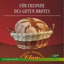 Brotfibel - Bäcker Konditorei Claus
