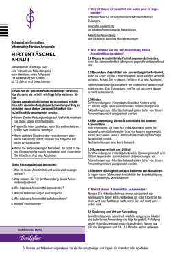 hirtent&auml;schel kraut