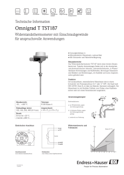 Omnigrad T TST187 - Endress+Hauser Portal