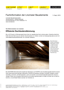 Vier Dämmvarianten von Linzmeier: Effiziente Dachbodendämmung
