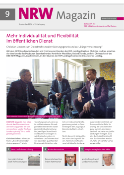 DBB NRW Magazin 09.2016