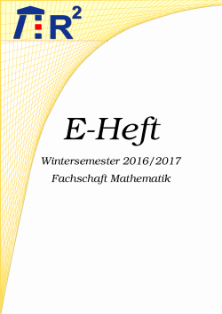 E-Heft - Fachschaft Mathematik
