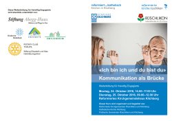 Ich bin ich und du bist du&raquo; Kommunikation als Br&uuml;cke