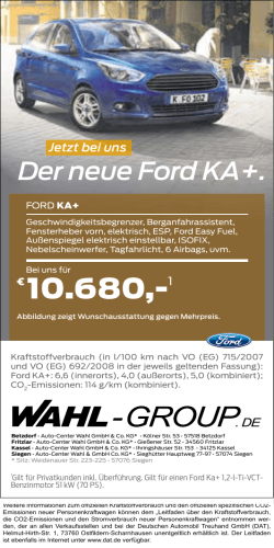 Der neue Ford Ka+ - Wahl