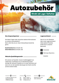 Direkt ab Lager lieferbar