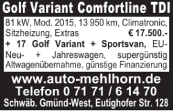 Golf Variant Comfortline TDI