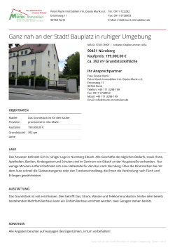 Exposé als PDF - Nürnberger Immobilien Börse